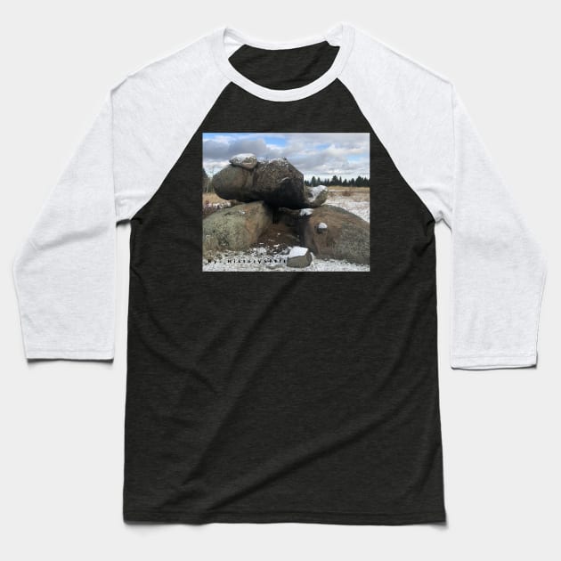 Montana Dolmen Baseball T-Shirt by HistoryShift